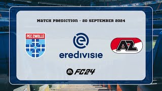 PEC Zwolle vs AZ Alkmaar  Prediction  202425 Eredivisie  EA FC 24 [upl. by Lletnahc]