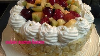 Tarte danniversaire حلوة لاكريم متل التي تباع في المحلات لن تستغني عنها بعد اليوم ولكل المناسبات [upl. by Ecnarret]