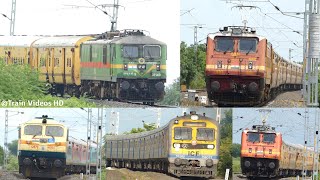 Vijayawadas WAP 4 Dominance in NANDED Division  Powerful ELECTRIC Trains  Indian Railways Videos [upl. by Flavia]