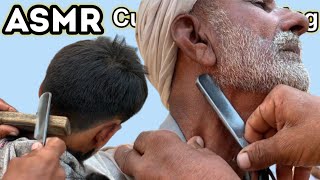 ASMR Fast Shaving amp Hair Cutting Barber Old Part 1amp2 [upl. by Rebmyk]