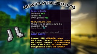 Flying boots Hypixel Skyblock [upl. by Schwab934]