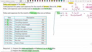 Petty Cash Book  Preparation of Petty Cash Book 2 [upl. by Leva]