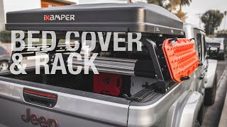 The BEST OVERLANDING BED RACK for JEEP GLADIATOR  Install amp Trail Run [upl. by Mosera823]