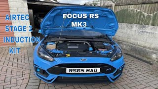 Stage 2 AIRTEC Induction Kit Install On My Focus RS MK3 [upl. by Sauder]