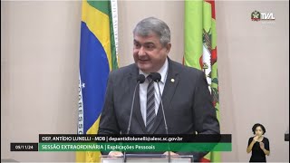 Lunelli critica gestão das estatais no país [upl. by Kamat]