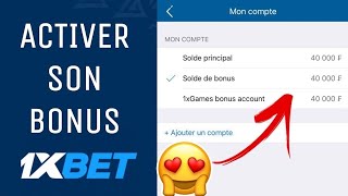 COMMENT ACTIVER SON BONUS 1XBET 🤑 [upl. by Dix763]