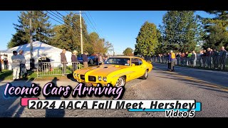 Iconic Cars Arriving 2024 AACA Fall Meet Hershey Video 5 [upl. by Agathe]