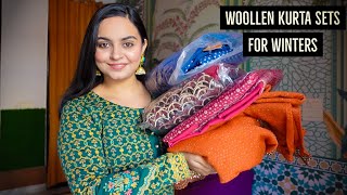 Woollen Kurta Sets Haul amp Review [upl. by Rauscher]