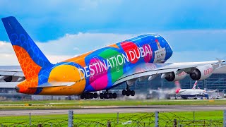 20 MINUTES of SUPER CLOSE UP TAKEOFFS amp LANDINGS at LHR  4K  London Heathrow Plane Spotting 2023 [upl. by Yelad]