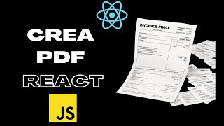 CREA PDF para facturas o archivos con REACT y JSPDF [upl. by Annorah]