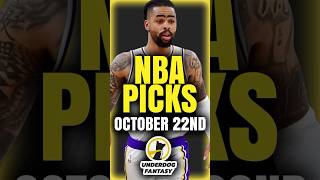 BEST Underdog NBA Picks Today 102224  Underdog Fantasy Promo Code [upl. by Graehme]