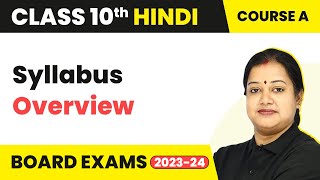 Class 10 Hindi Syllabus Course A  CBSE Class 10 Hindi Syllabus Overview [upl. by Ruby748]