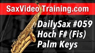 2 Griffe für das hohe Fis  DailySax 059 Saxophon lernen [upl. by Elfstan]