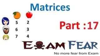 Maths Matrices part 17 Example Matrices Multiplication CBSE Mathematics XII [upl. by Eeresid739]