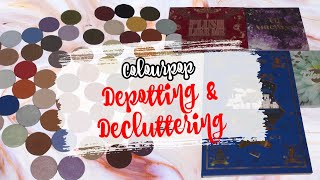 Depotting and Decluttering My Colourpop Palettes  Creating My Perfect Palette [upl. by Quartus]