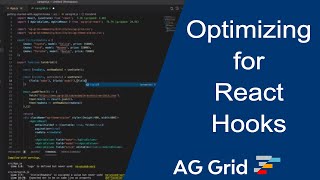 Optimize React Data Grid for Hooks from AG Grid [upl. by Ahsinev930]