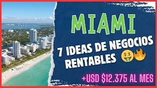 7 Ideas de Negocios Rentables en Miami 2024 🔥🔥🤑💰 [upl. by Ahsik]