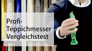 Profi Teppichmesser zum Teppichboden verlegen im Test  Teppichscheunede [upl. by Enyahc]