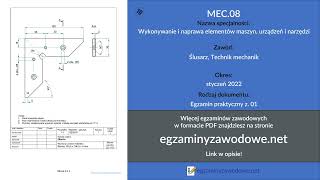 Egzamin zawodowy praktyczny z 01 MEC08 styczeń 2022 [upl. by Nirred19]