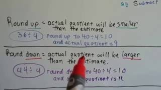 Grade 6 Math 46 Why we use Compatible numbers to estimate fraction quotients [upl. by Eeluj]