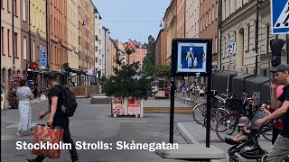 Stockholm Skånegatan stroll along colorful street [upl. by Othella]