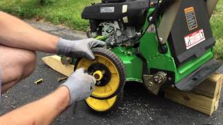 John Deere JX75 Lawn Mower Tire Rotation [upl. by Rodolph311]