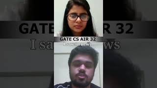 GATE CS Topper On Why He Chose GATE over Other Career Options topper gateexam computerscience [upl. by Domingo287]