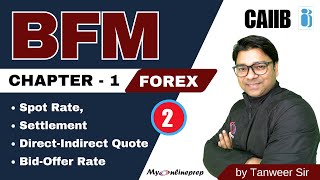 CAIIB BFM Spot amp Forward Rate Direct amp Indirect Quote BidOffer Rate in Foreign Exchange Market [upl. by Ajnotal]