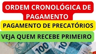 CRONOGRAMA DE PAGAMENTO DOS PRECATÓRIOS QUEM TEM PRIORIDADE NO RECEBIMENTOSAIBA MAIS [upl. by Enegue]