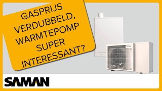 Gasprijs verdubbeld waarom een warmtepomp super interessant is Uitleg in één minuut [upl. by Guyer]