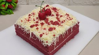 Bahan Ekonomis Rasa Premium‼️Resep Red Velvet Cake tanpa Coklat PutihCuma pakai bahan ini [upl. by Zaragoza]