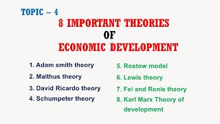 Theories Of Economic Development For UGC NET Economics and PGT Economics [upl. by Ahseken960]