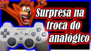 Surpresa na hora de trocar o analógico de Playstation 1 Deu bom [upl. by Rufford]