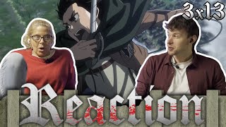 SHOWING MY MOM ATTACK ON TITAN  3x13  REACTION [upl. by Arte767]