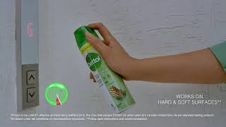 Dettol Disinfectant Spray  Safety in a single spray for Lift Buttons amp your Car [upl. by Barnett]