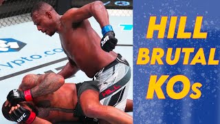 Jamahal Hill Knockouts but they get increasingly more BRUTAL [upl. by Trutko264]