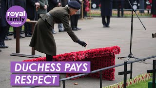 Duchess of Gloucester Steps in For Unwell Queen Camilla at Remembrance Ceremony [upl. by Amethist]