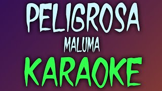 Peligrosa KaraokeInstrumental  Maluma [upl. by Kayley]