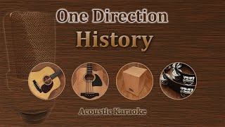 History  One Direction Karaoke Acoustic version [upl. by Farmann]