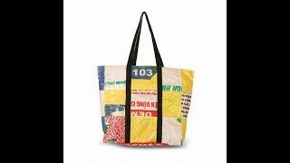 How to Make a Tote Bag out of Plastic Bags [upl. by Prosperus733]