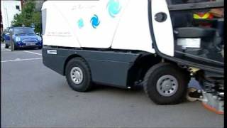 Archive Johnston Sweepers CX200 Compact Street Sweeper for road sweeping in urban areas [upl. by Aiotal]