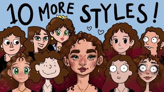 10 More Art Styles Challenge [upl. by Zehcnas]