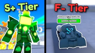 I Ranked Every Spawner Tower In Toilet Tower Defense [upl. by Guillermo]