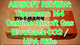 Airsoft Tippmann M4 Carbine Airsoft Gas Blowback CO2  HPA Rifle [upl. by Nibas]