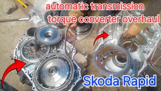 how to Skoda Rapid automatic transmission torque converter overhaul part 2 fault code P0721 [upl. by Madai]