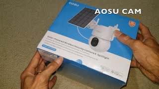 AOSU SolarCam D1 Max Security Camera Pan amp Tilt  AI Tracking [upl. by Kaete]