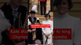 Kate Middleton and Prince William curtsy to king Charles and Queen camilla royal ascot shorts [upl. by Sadick]