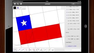 Geogebra para iPad Bandera Chilena [upl. by Eardnaed]