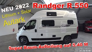 Fiat Ducato Modell 2022 💖Super Kurzes Wohnmobil RANDGER R 550 Tolles Konzept auf 540 M 👍✌ [upl. by Schug]