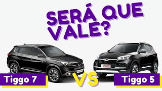 Comparativo Tiggo 5 vs Tiggo 7 [upl. by Foscalina200]